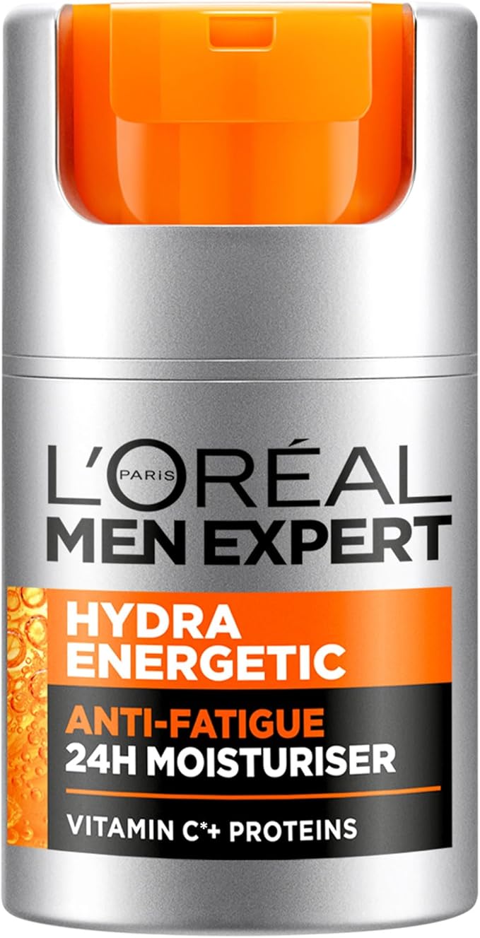 L'Oréal Men Expert Anti-Fatigue Moisturiser, Hydra Energetic Men's Moisturiser With Vitamin C 50ml