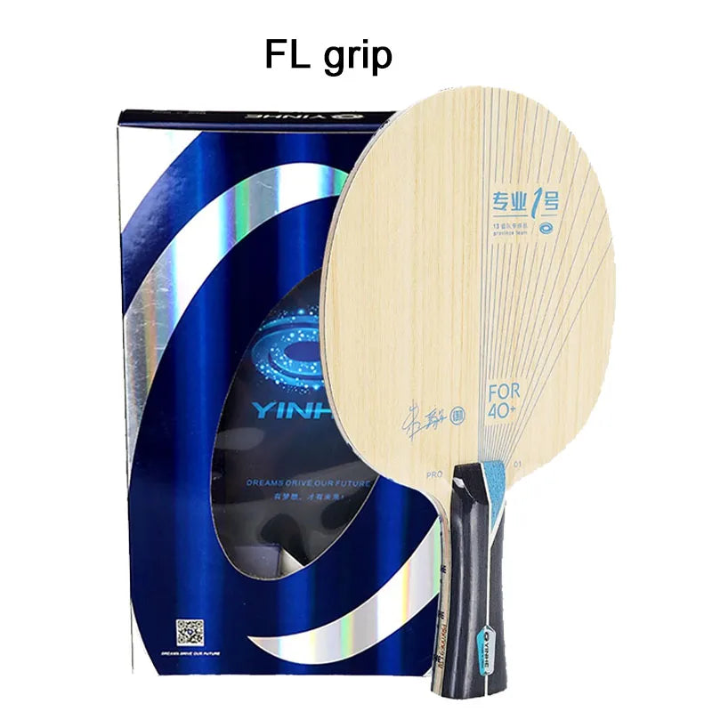 YINHE PRO 01 Table Tennis Blade Outer Blue ALC Fiber Ultra Offensive Ping Pong Blade with Original Packing Box