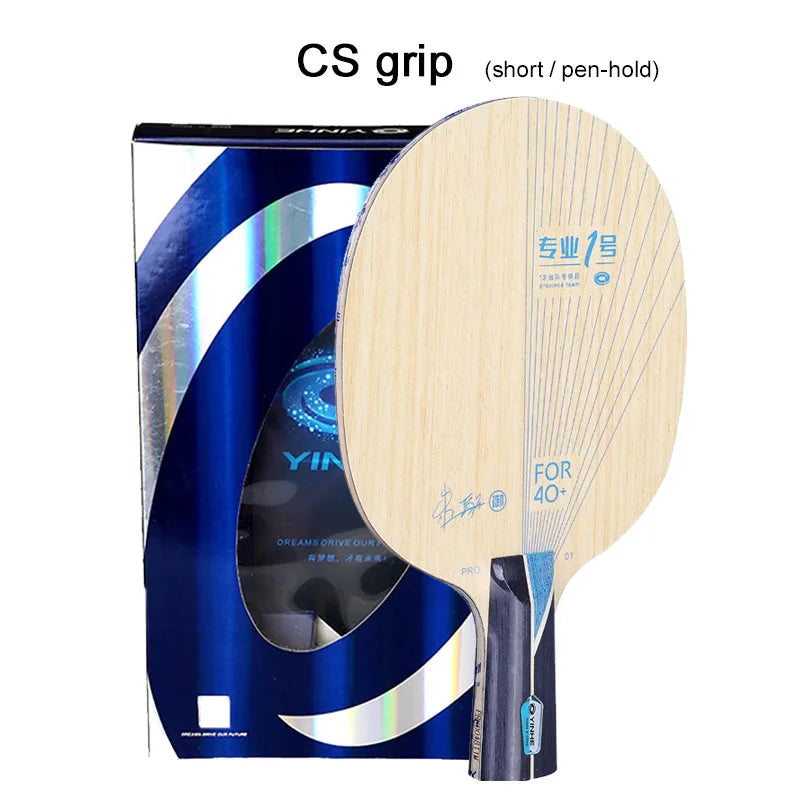 YINHE PRO 01 Table Tennis Blade Outer Blue ALC Fiber Ultra Offensive Ping Pong Blade with Original Packing Box