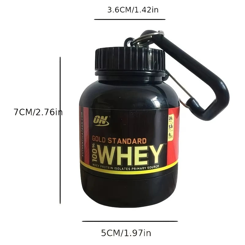 Mini Portable Protein Powder BottleKeychain 100ML
