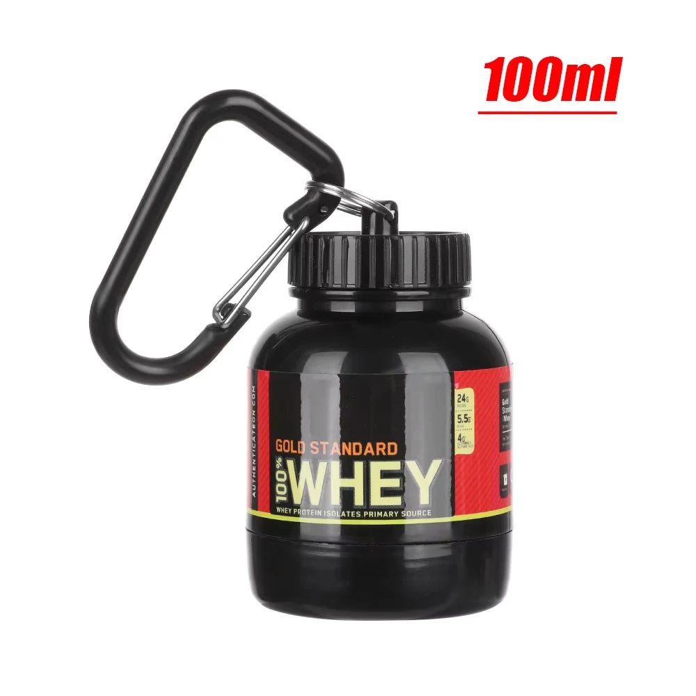 Mini Portable Protein Powder BottleKeychain 100ML
