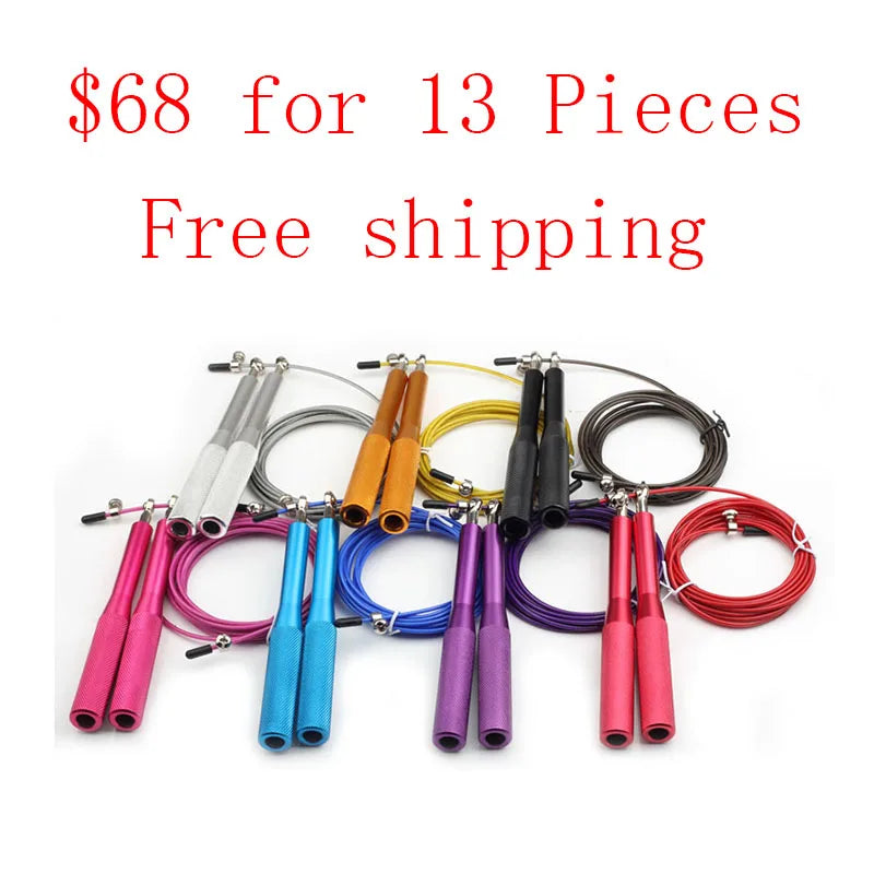 Speed  Jump Rope Crossfit Professional Men Women Gym Cable Steel Wire Bearing Skipping Rope Adjustable Fitness Jump Ropes