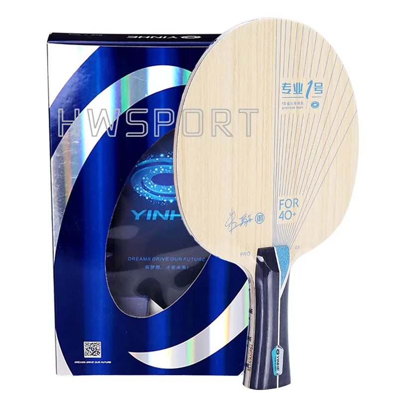 YINHE PRO 01 Table Tennis Blade Outer Blue ALC Fiber Ultra Offensive Ping Pong Blade with Original Packing Box