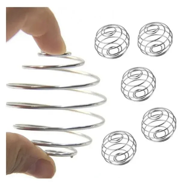 2 Size Fitness Shaker Stirring Ball / Mixing Mixer Ball Shake The Protein Powder / Stainless Steel Whisk Blender Spring Ball