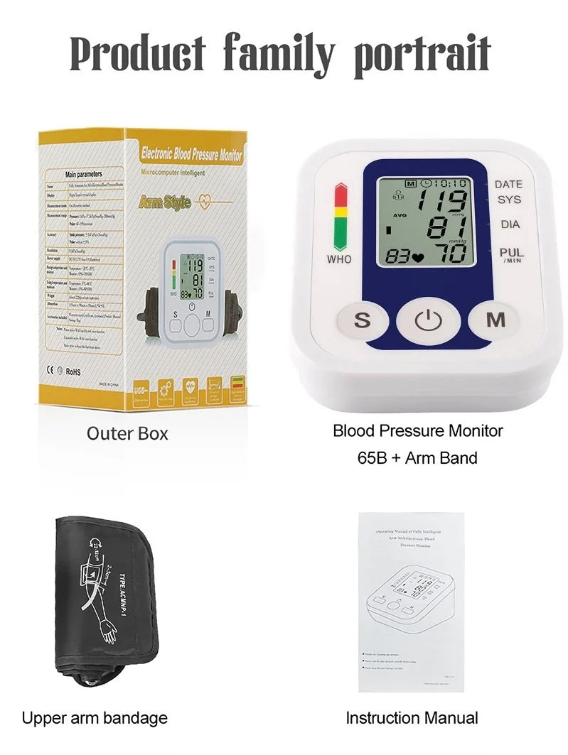 Blood Pressure Monitor (Batteries not included)